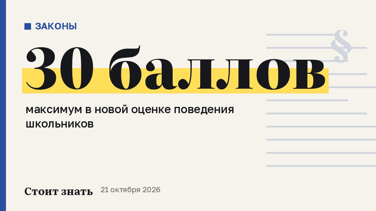 Поведение в школе: 30 баллов